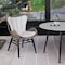 Armen Living Fanny Outdoor Patio Dining Chair in Dark Eucalyptus Wood and Truffle Rope 840254335936 - alternate 10